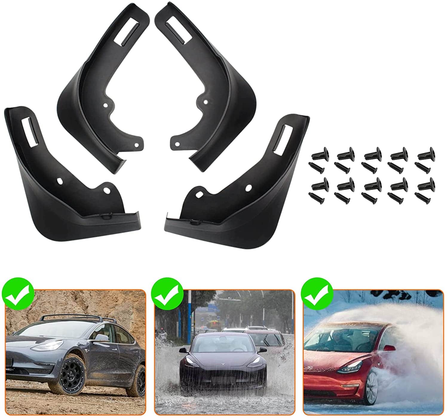 Spatlappen — Tesla Model Y