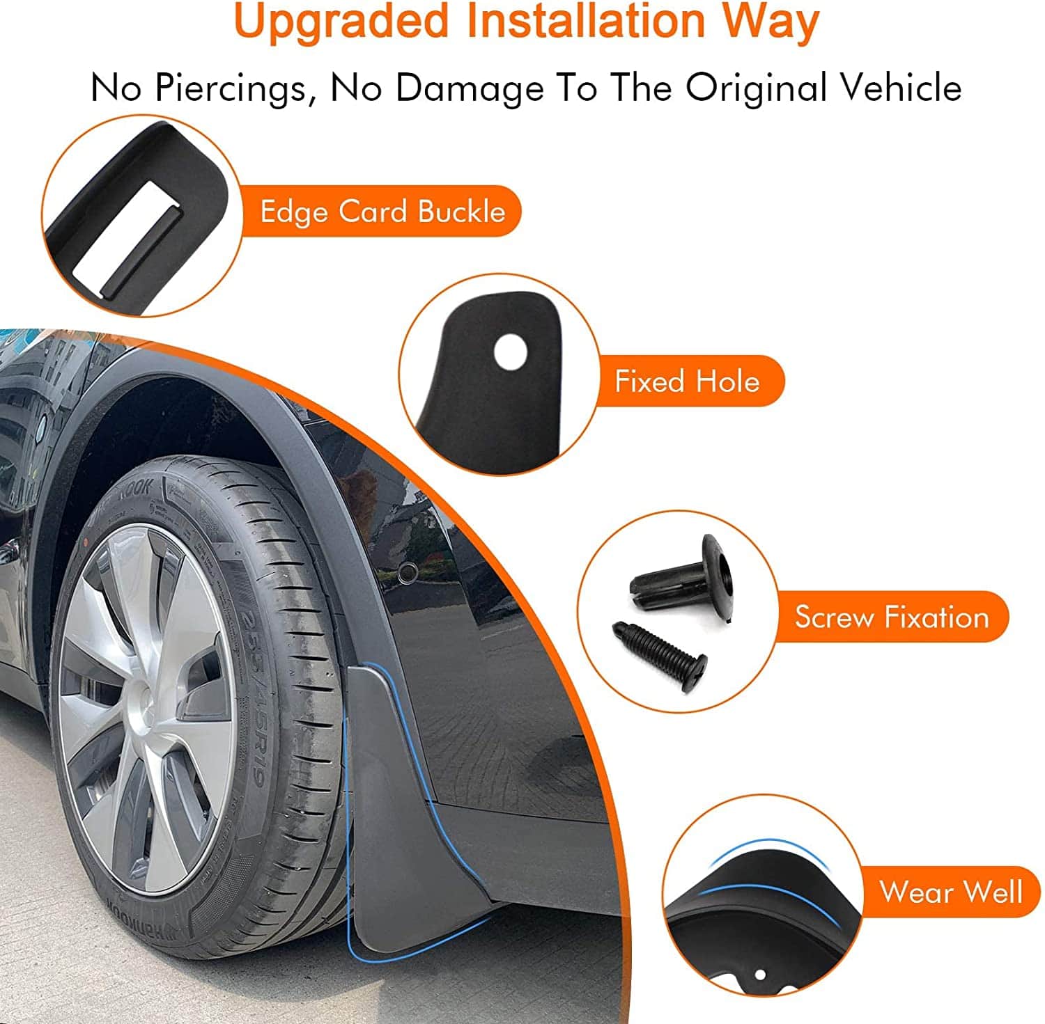 Spatlappen — Tesla Model Y