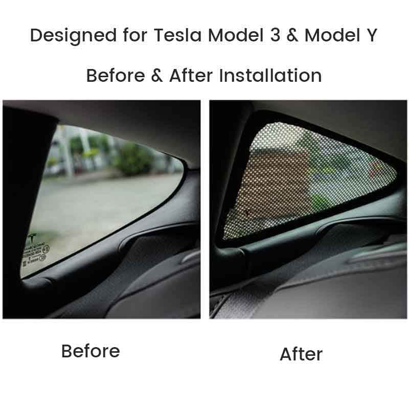 Raamzonnescherm — Tesla Model 3 & Model Y