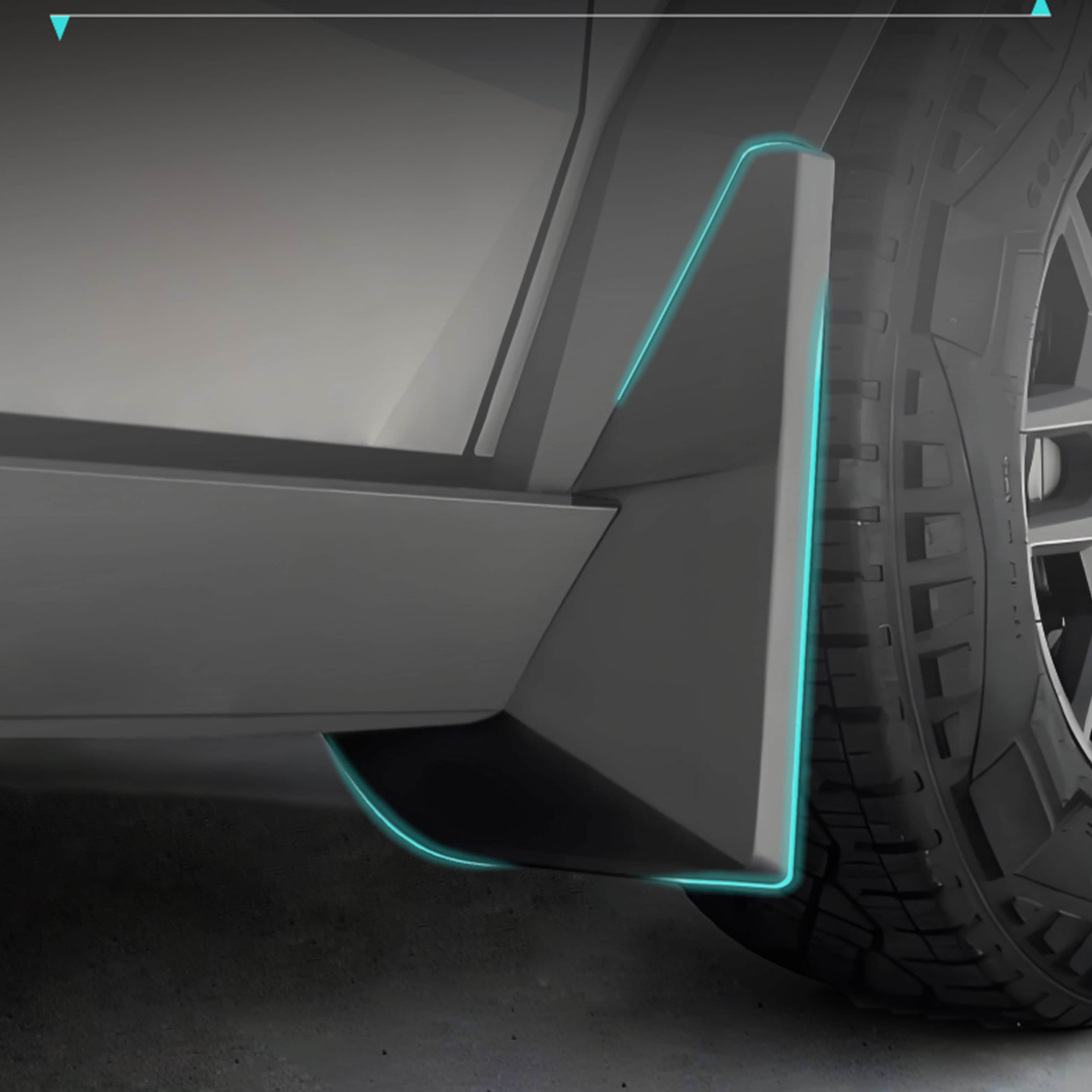 Spatlappen — Tesla Cybertruck