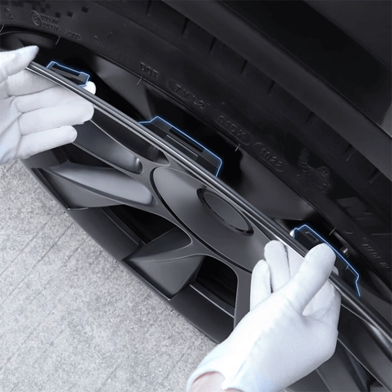 Wieldoppen 4-delig — Tesla Model Y