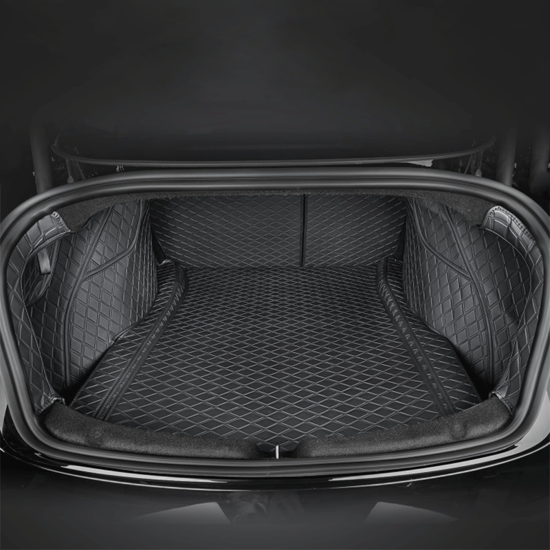 Leren kofferbakmat — Tesla Model 3 Highland — afbeelding 1