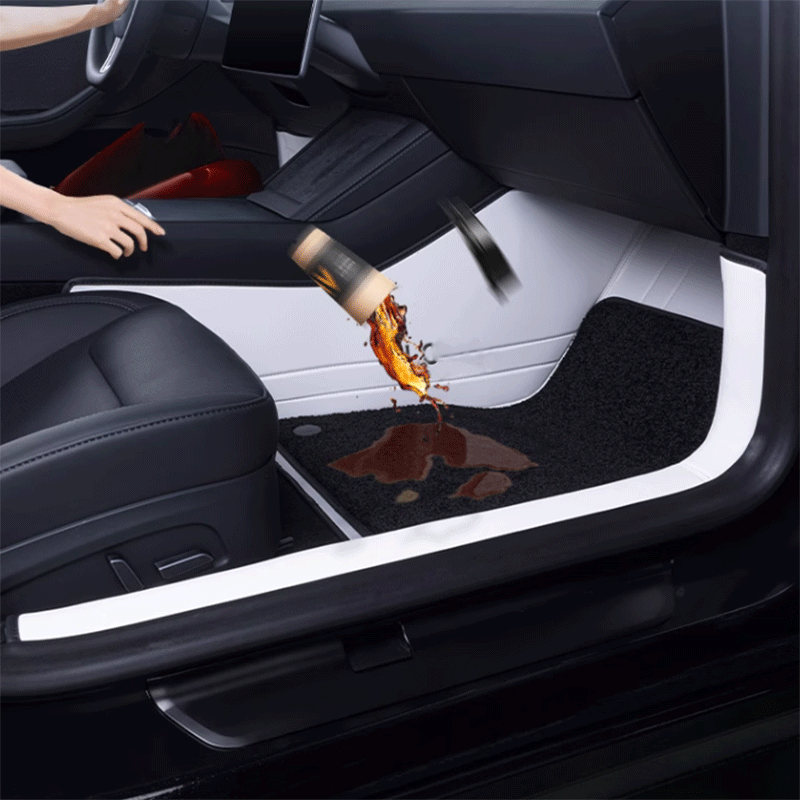 Leren vloermatten — Tesla Model 3 Highland
