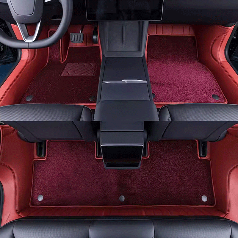 Leren vloermatten — Tesla Model 3 Highland