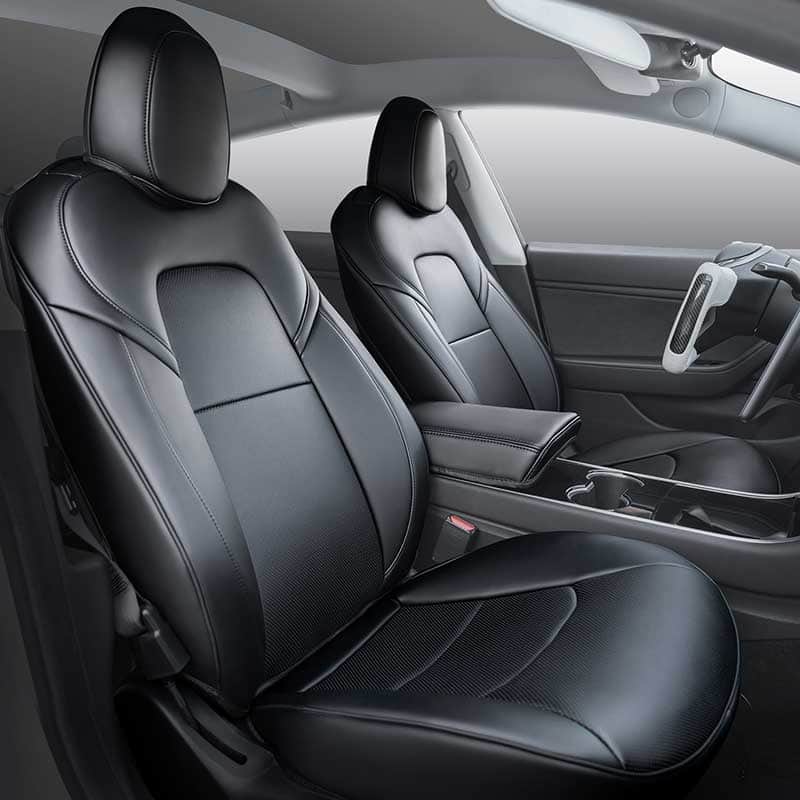 Zwarte stoelhoezen — Tesla Model 3