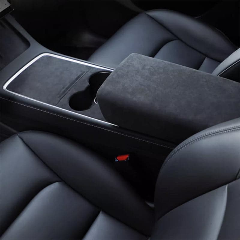 Alcantara armsteunhoes — Tesla Model 3 & Model Y — afbeelding 1