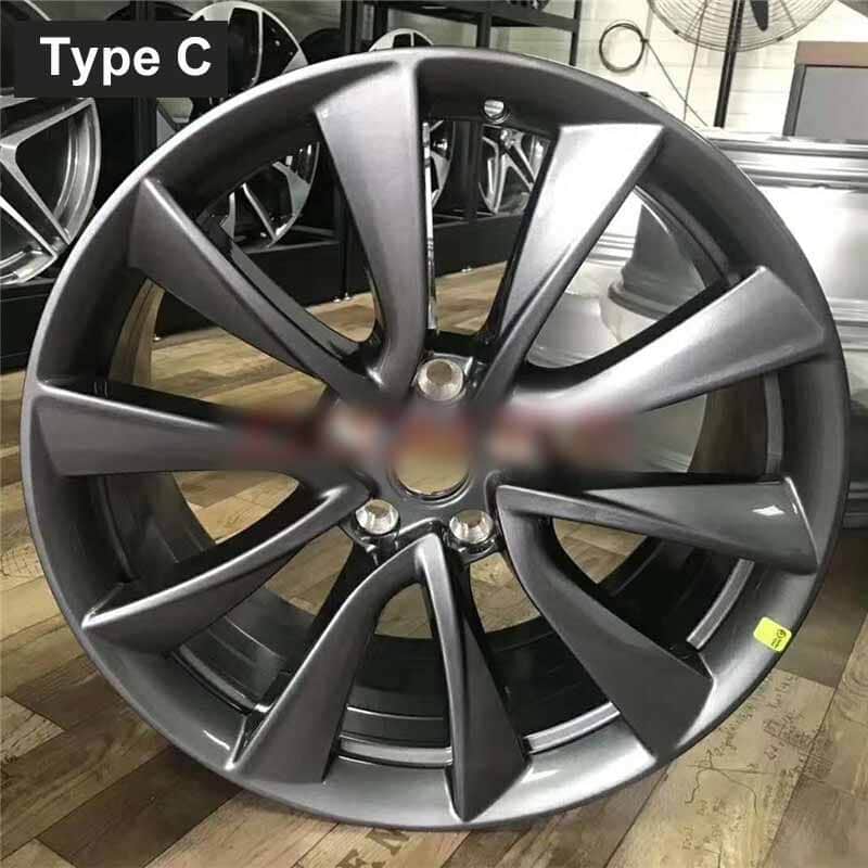 Wieldoppen 4-delig — Tesla Model 3