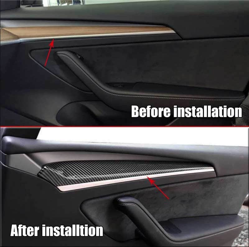 Carbon-look accessoire — Tesla Model 3 & Model Y