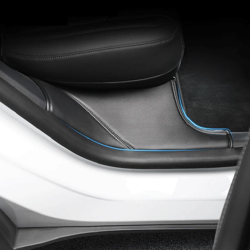 Leren instaplijsten 2-delig — Tesla Model Y — afbeelding 1