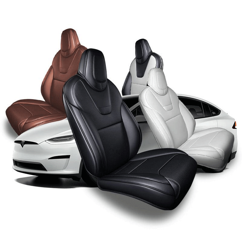 Leren stoelhoezen — Tesla Model X